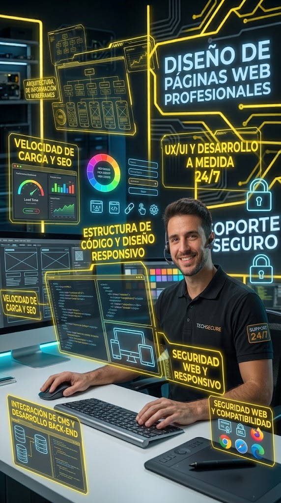 Diseño de página web profesional para empresas en Caracas